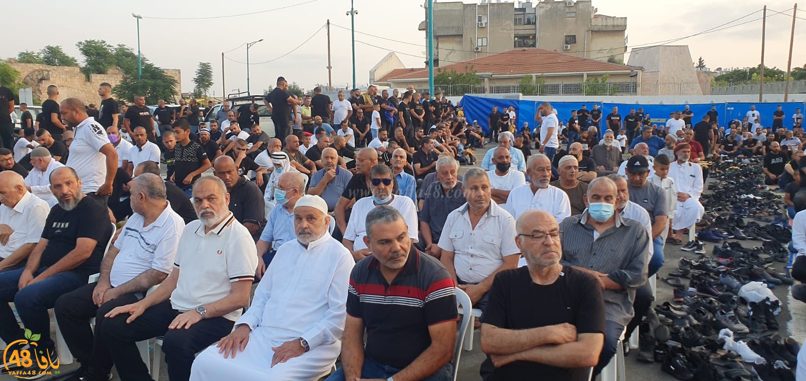 فيديو: صلاة عيد الأضحى المبارك من ساحة المسجد الكبير باللد
